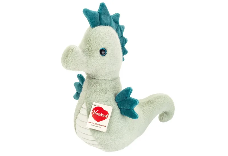 Kuscheltier Seepferdchen Melba, 23 cm, zum Teil aus recyceltem Material van Hermann Teddy Collection in Groen – productfoto
