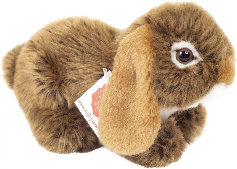 Kuscheltier Widderkaninchen 18 cm, zum Teil aus recyceltem Material de Hermann Teddy Collection en Marron – photo produit