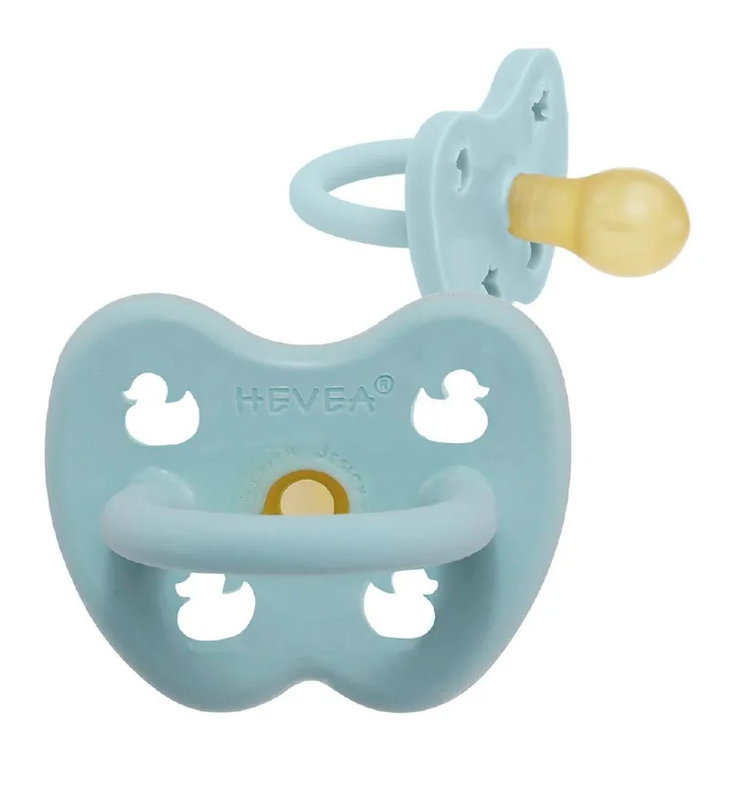 Fopspeen - 0-3 mnd. - Natuurlijk Rubber - Baby Blue m. Een de Hevea – photo produit