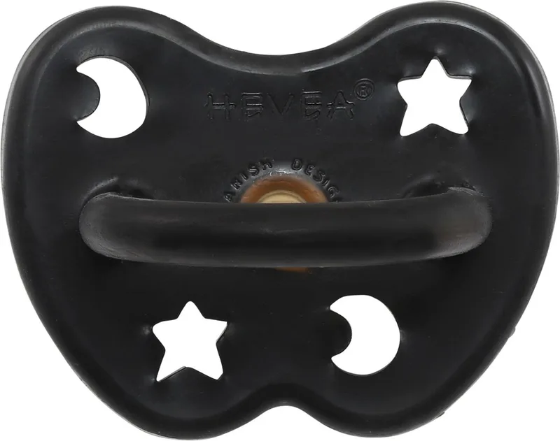 Fopspeen - Rond - Outer Space Black - 3-36 mnd - 100% natuurrubber de Hevea en Noir – photo produit