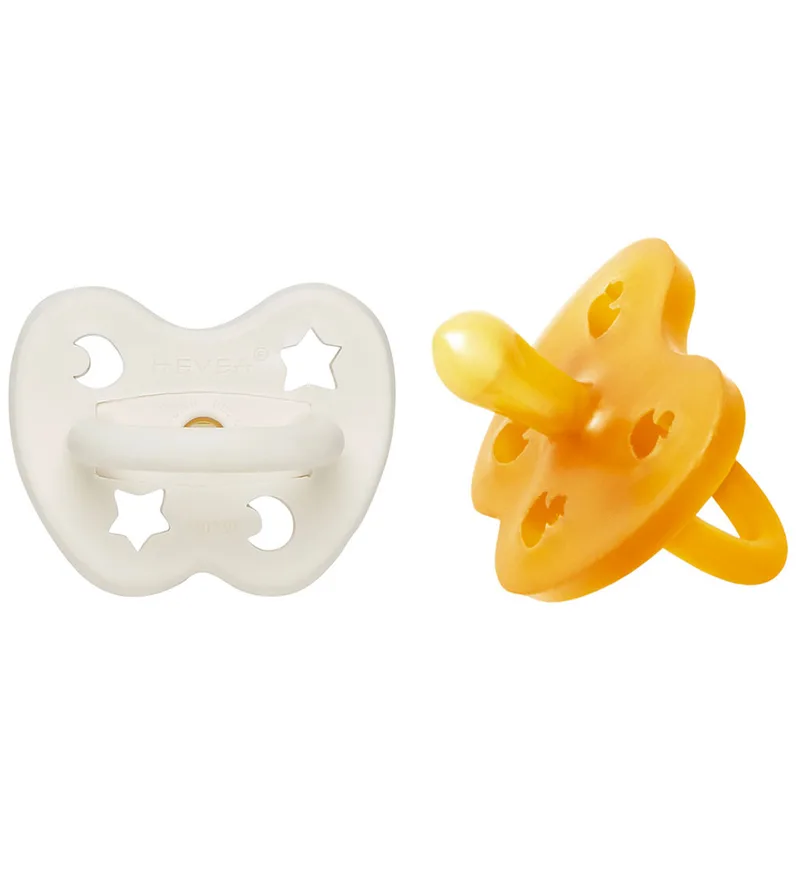 Fopspenen - 0-3 mnd. - 2-pack - Natuurlijk Rubber - Melkac de Hevea – photo produit