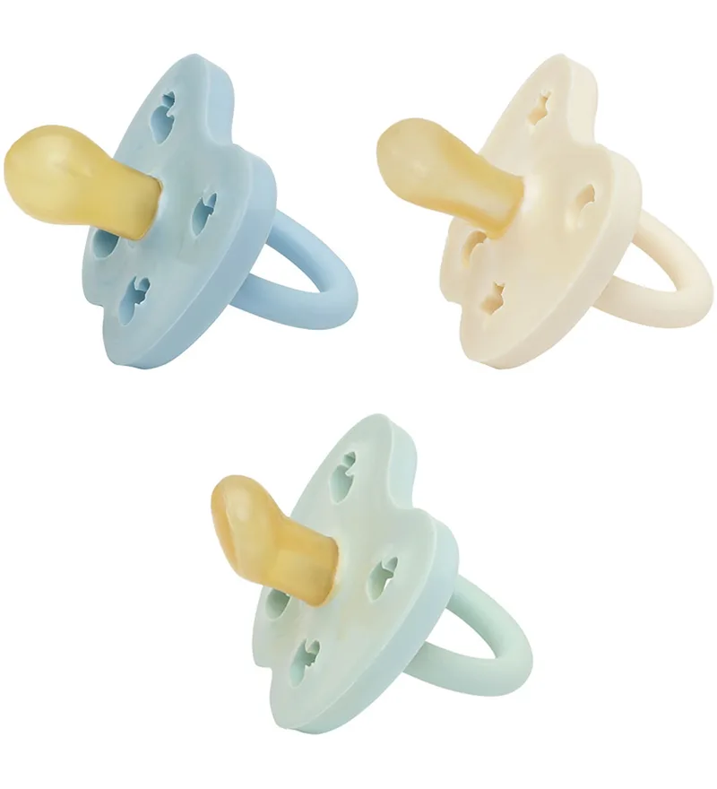 Fopspenen - 0-3 mnd. - 3-pack - Natuurlijk Rubber - Jongen de Hevea – photo produit