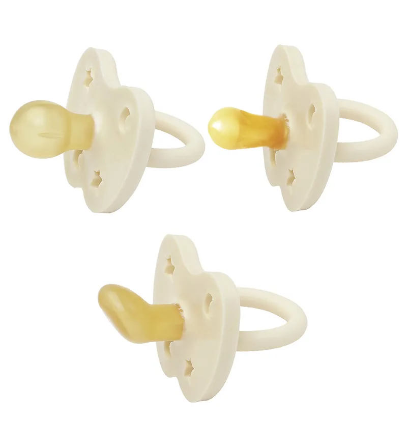 Fopspenen - 0-3 mnd. - 3-pack - Natuurlijk Rubber - Melkac de Hevea – photo produit