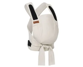 Babytrage Bondolino b.pure, Komforttrage ab Geburt (3 - 20 kg) Bauchtrage, Rückentrage & Hüfttrage von Hoppediz in Beige – Produktfoto 1 von 2
