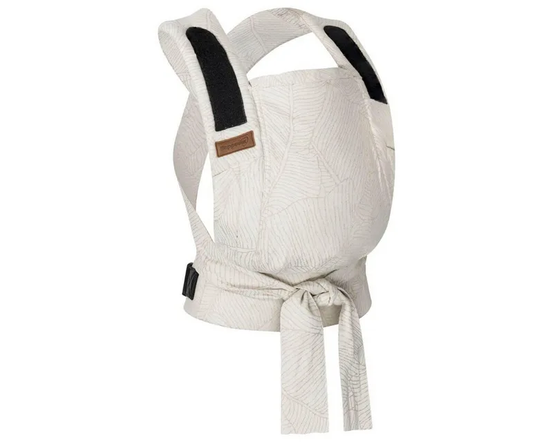 Babytrage Bondolino b.pure, Komforttrage ab Geburt (3 - 20 kg) Bauchtrage, Rückentrage & Hüfttrage van Hoppediz in Beige – productfoto