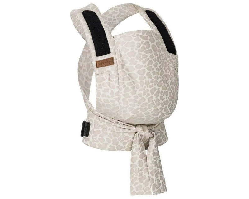 Babytrage Bondolino b.pure, Komforttrage ab Geburt (3 - 20 kg) Bauchtrage, Rückentrage & Hüfttrage van Hoppediz in Beige – productfoto