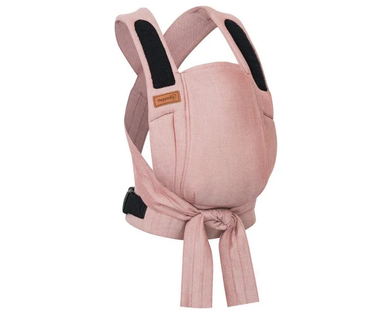 Babytrage Bondolino b.pure, Komforttrage ab Geburt (3 - 20 kg) Bauchtrage, Rückentrage & Hüfttrage van Hoppediz in Rot – productfoto