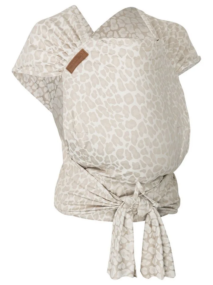 Babytrage Hop-Tye Advanced, ab Geburt (2,5 - 20 kg) - Halfbuckle mit Tuchträger van Hoppediz in Beige – productfoto