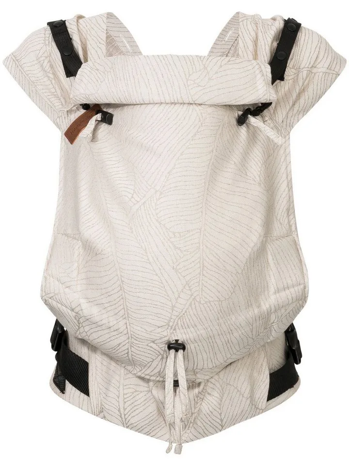 Babytrage Primeo, ab Geburt (2,5 kg) Bauchtrage & Rückentrage aus 100 % Bio-Baumwolle van Hoppediz in Grün – productfoto