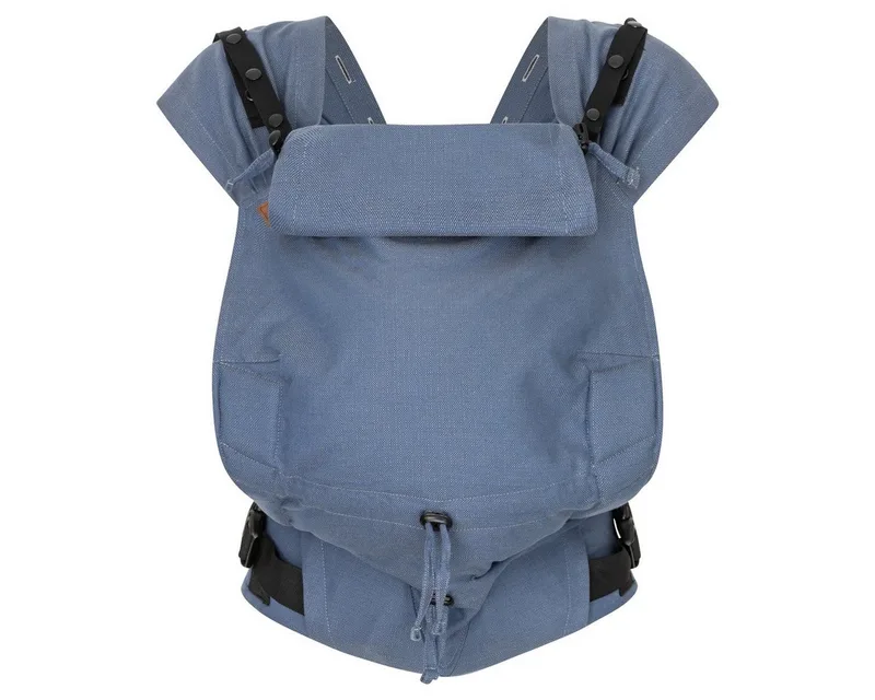 Babytrage Primeo, ab Geburt (2,5 kg) Bauchtrage & Rückentrage aus 100 % Bio-Baumwolle van Hoppediz in Grün – productfoto