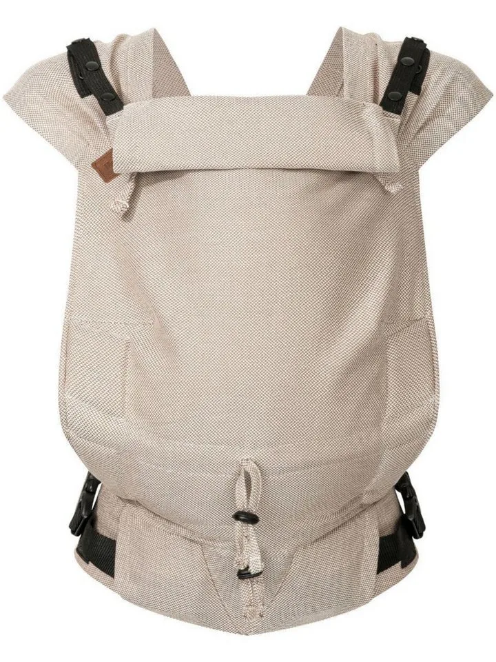 Babytrage Primeo, ab Geburt (2,5 kg) Bauchtrage & Rückentrage aus 100 % Bio-Baumwolle van Hoppediz in Grün – productfoto