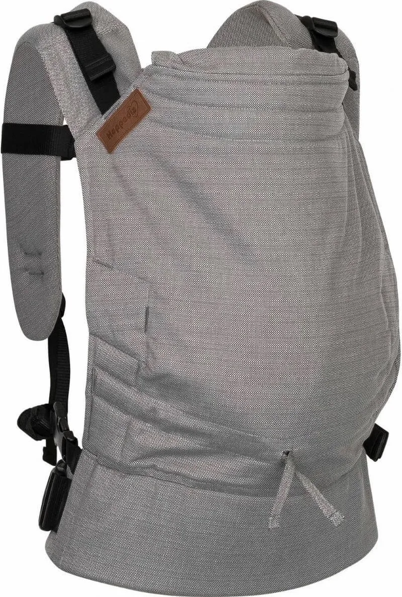 Draagzak Buckle Baby Carrier Kos fra Hoppediz i Lichtgrijs – produktbillede