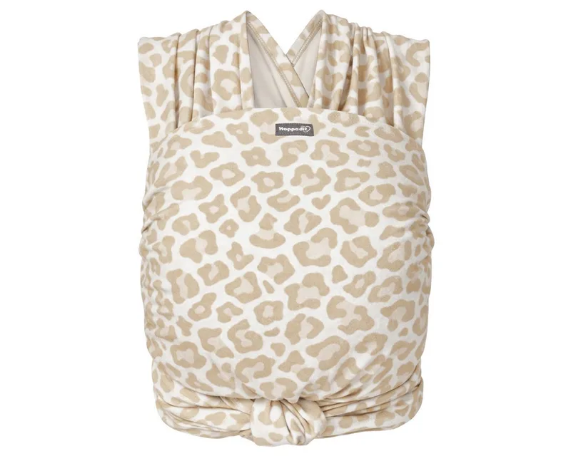 Tragetuch Elastisches Tragetuch, aus 100% Bio-Baumwolle de Hoppediz en Beige – photo produit