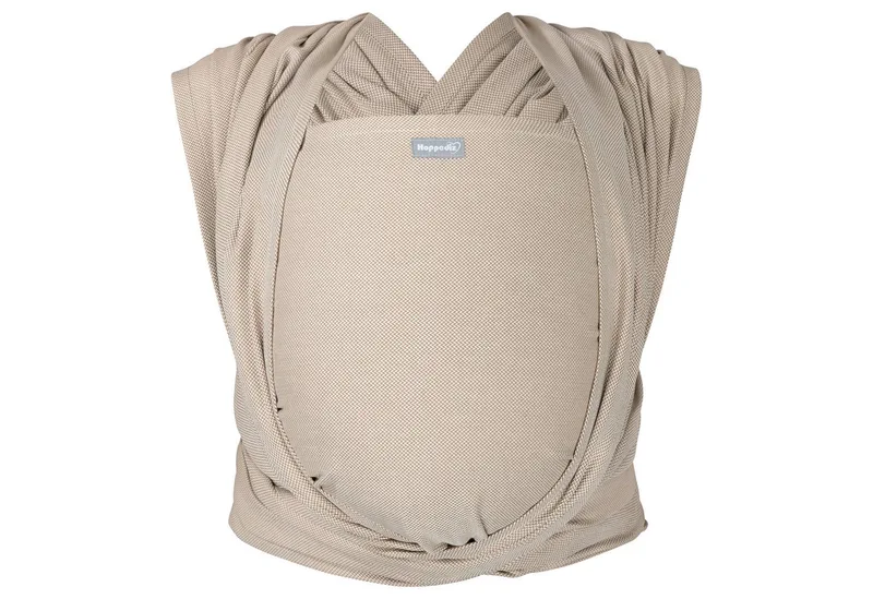 Tragetuch Gewebtes Tragetuch kbA, aus 100% Bio-Baumwolle van Hoppediz in Beige – productfoto