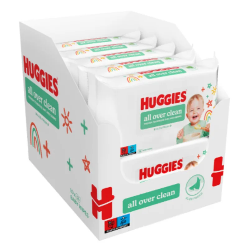 10x Huggies Babydoekjes All Over Clean 10x56 = 560 stuks van Huggies – productfoto