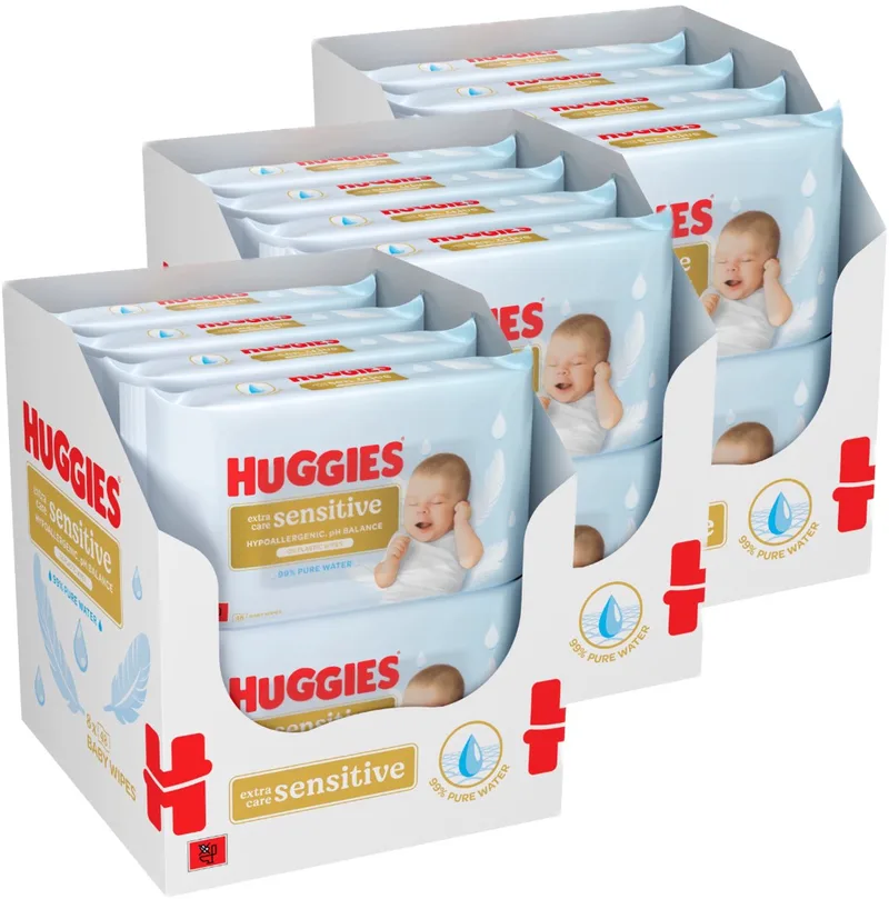 Extra Care Sensitive - Billendoekjes - 1152 babydoekjes - 24 x 48 by Huggies – product photo