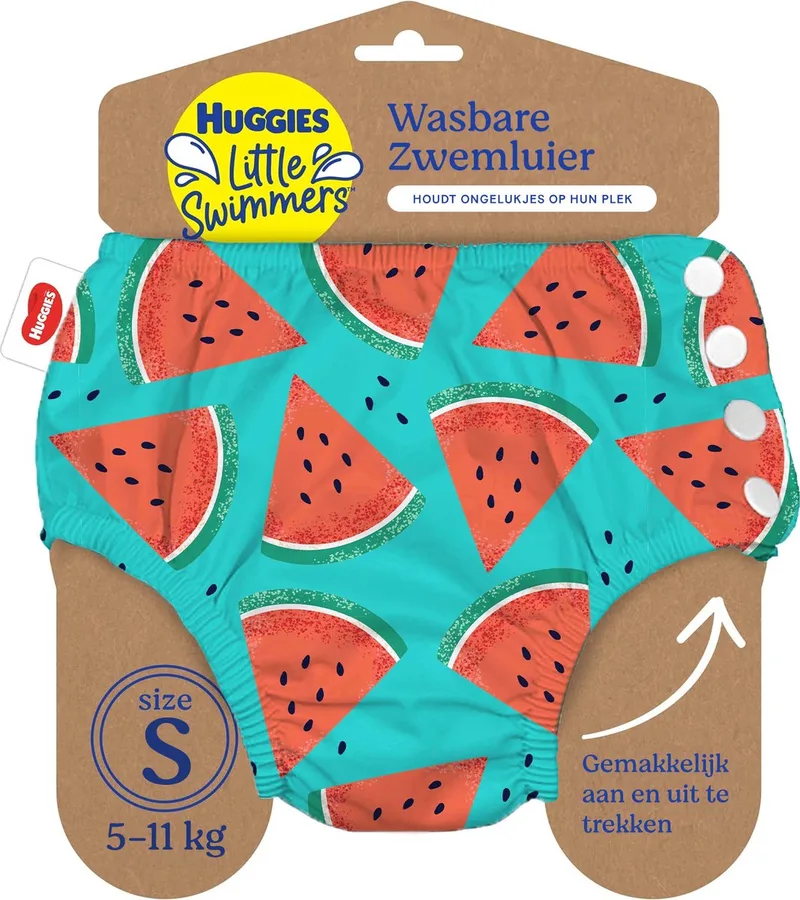 Little Swimmers - Zwemluier wasbaar - maat 2/3 - 5 tot 11 kg - herbruikbaar zwembroekje - 1 stuk by Huggies – product photo