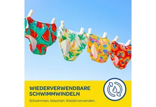 Little Swimmers - Zwemluier wasbaar - maat 3/4 - 11 tot 14 kg - herbruikbaar zwembroekje - 1 stuk fra Huggies – produktbillede 5 af 5