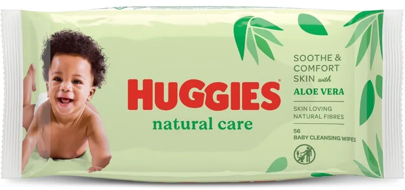 Natural Care - Billendoekjes - 56 babydoekjes - 1 x 56 by Huggies – product photo