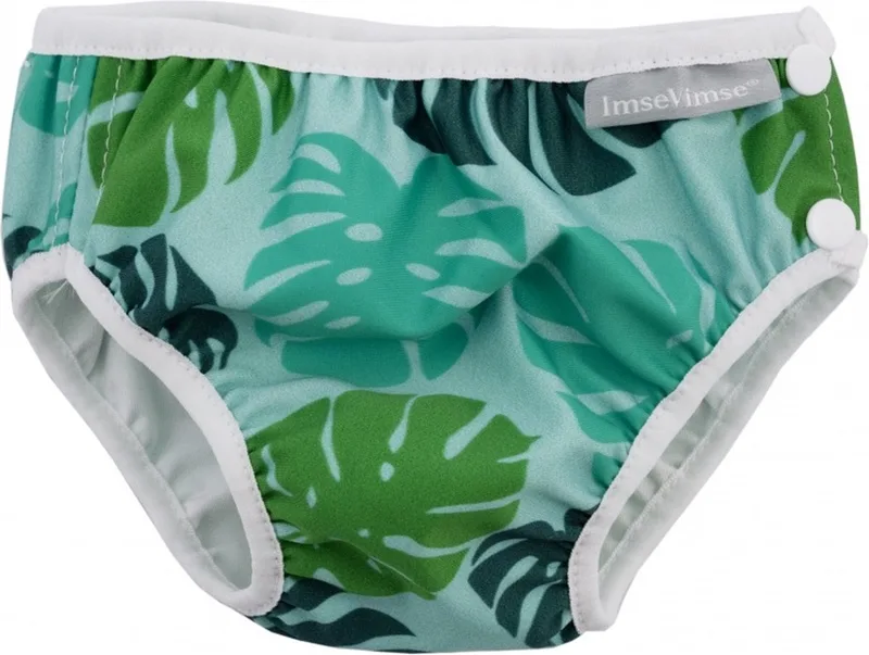 Vimse Groen Monstera - Wasbare Zwemluier S | 6-8 kgs - Vimse - Zwemkleding - OEKO-TEX® Standard 100 by ImseVimse – product photo