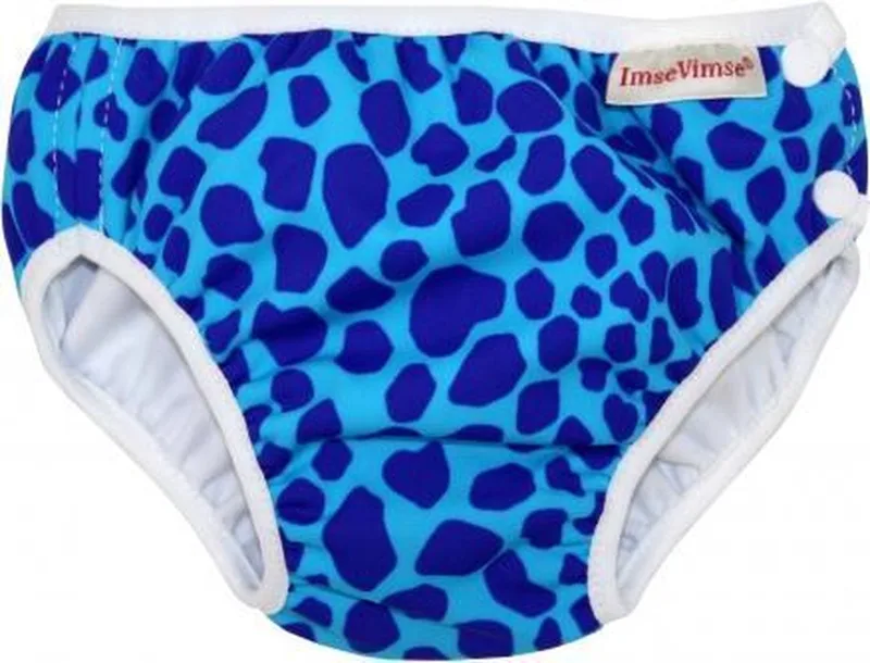 wasbare Zwemluier - Blue Leopard - XS 4-6 kg - blauw by ImseVimse – product photo