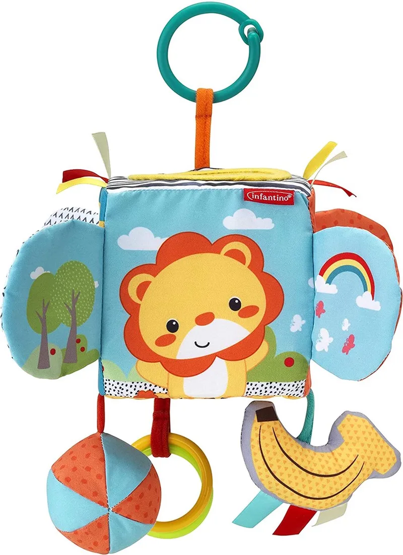 Activiteitenkubus Peek En Seek Sensory van Infantino in Meerkleurig – productfoto