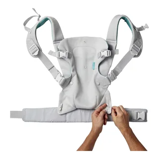 Babydrager Flip Light & Airy 4in1 Mesh van Infantino in Grijs, 81 × 46 × 10 mm – productfoto 3 van 3