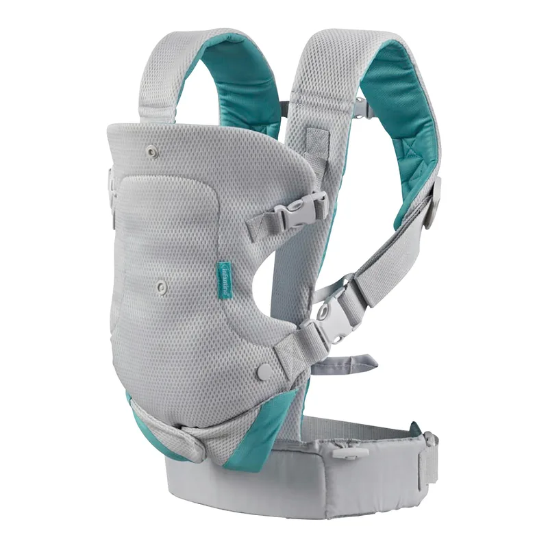 Babydrager Flip Light & Airy 4in1 Mesh van Infantino in Grijs, 81 × 46 × 10 mm – productfoto 1 van 3