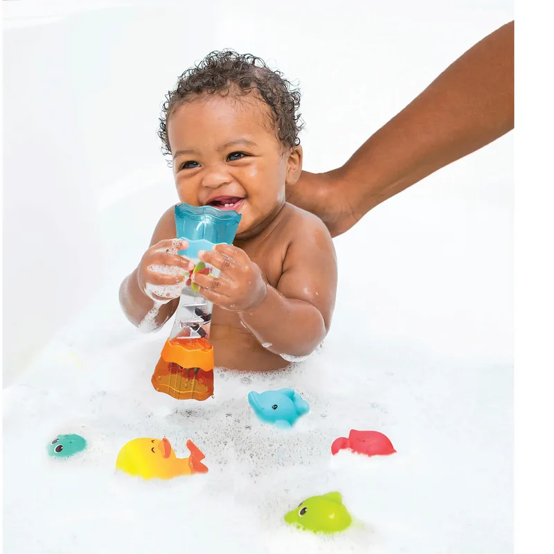 Badespielzeug-Set Splish & Splash 17-tlg. by Infantino in Multicolour, 31,8 × 11,4 × 21,9 mm – product photo 1 of 3