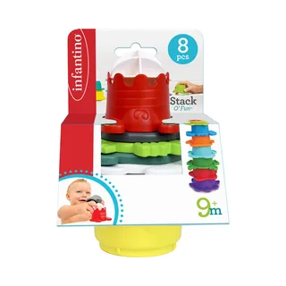 Badespielzeug Stapelbecher by Infantino in Multicolour, 10,2 × 10,2 × 16,8 mm – product photo 3 of 3