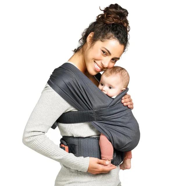 draagzak baby hybride Hug & Cuddle verstelbaar grijs comfort. van Infantino in Meerkleurig – productfoto 3 van 4