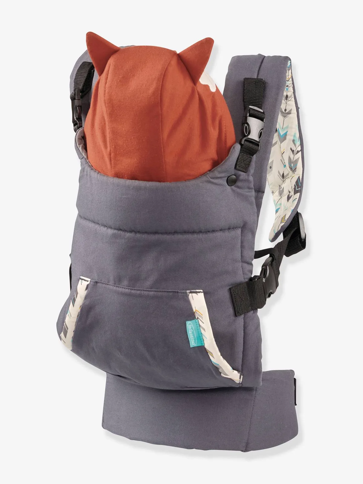 Draagzak Cuddle up INFANTINO grijs/vossenkap van Infantino – productfoto
