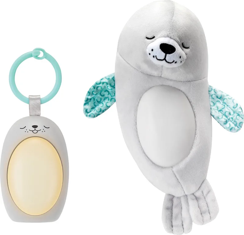 Infantino 3-in-1 Sounds & Lights Soothing Zeehond Nachtlampje BK-302032 van Infantino in Grijs – productfoto