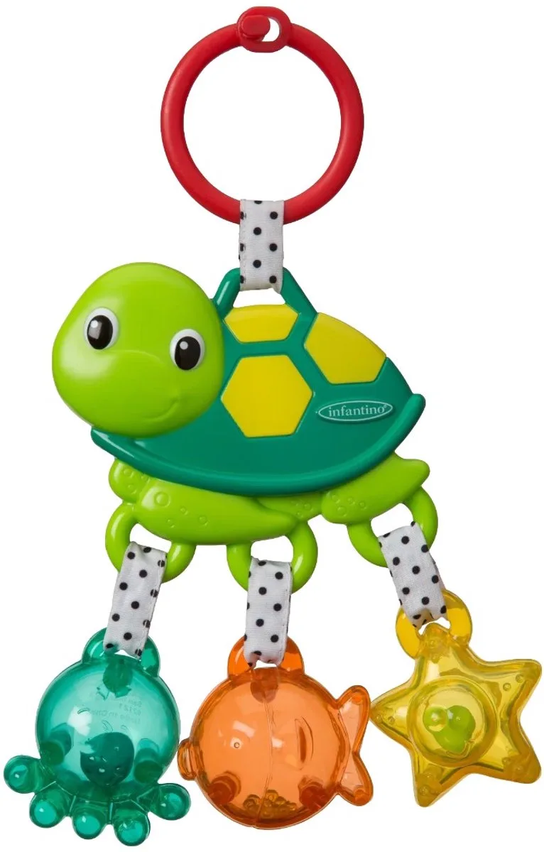 Jingle Sea Charms Turtle Rammelaar från Infantino i Flerfärgad – produktbild