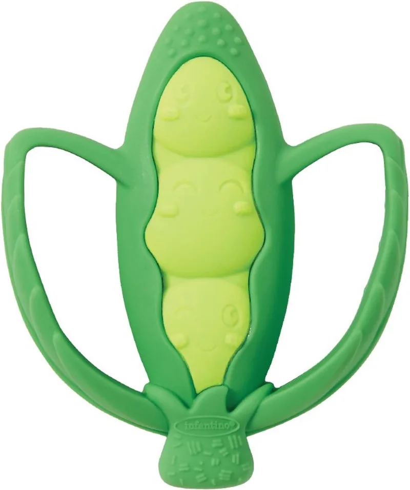 Lil' Nibbles Boon Siliconen Bijtring BK-316577 de Infantino en Vert – photo produit