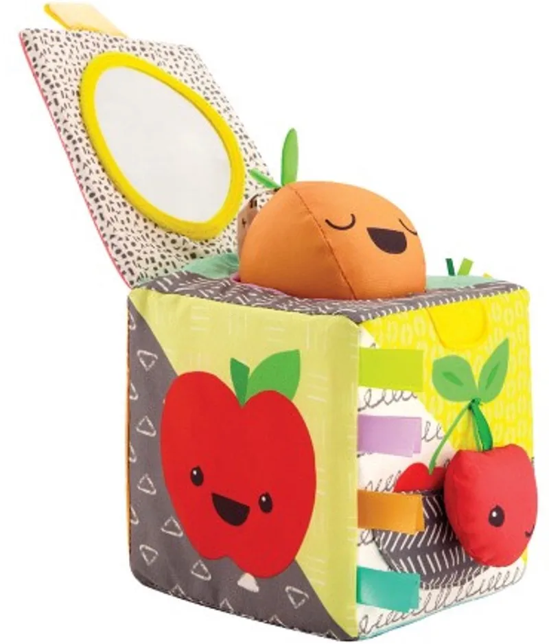 sensorische speelgoed kubus - kleurrijke activiteitenkubus baby. de Infantino en Multicolore – photo produit