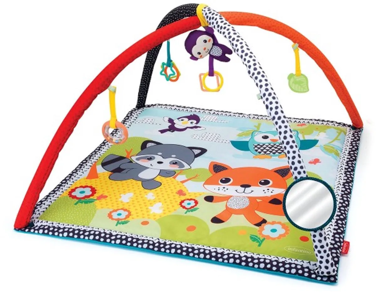 speelkleed Safari Activity Gym met speelboog en speeltjes. by Infantino in Multicolour – product photo