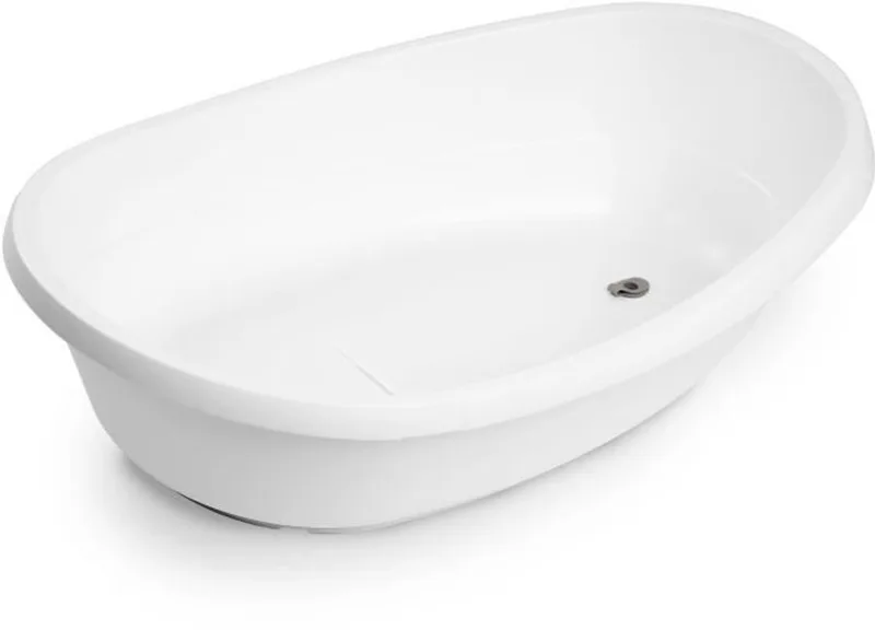 3-in-1 babybadje - INGENUITY - Compact - Uitbreidbaar - 3 gebruiksstanden - Gemakkelijk schoon te maken by Ingenuity in White – product photo