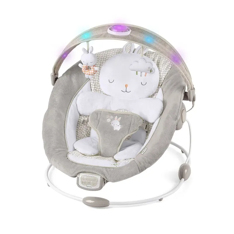 Babyschaukel InLighten Bouncer™ - Twinkle Tails™, mit Licht und Sound von Ingenuity in Grau – Produktfoto 5 von 5