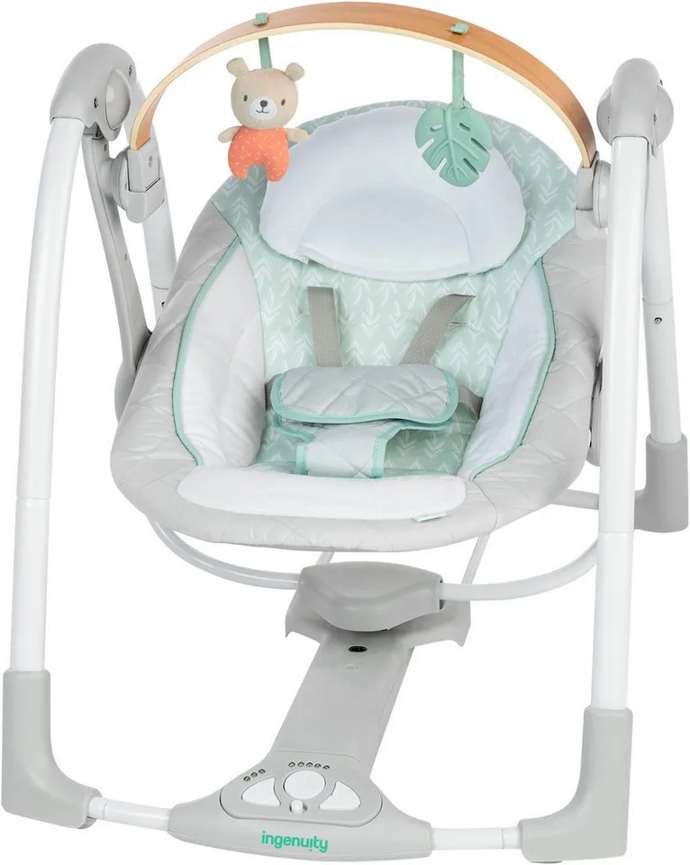 Babywippe Cozy Spot Swing 'n Go Portable Swing, mit Sound-Effekt by Ingenuity in Green – product photo