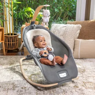 Babywippe Every Season™ Rocking Seat - Wesley™, mit Melodien und Geräuschen by Ingenuity in Grey – product photo 3 of 4