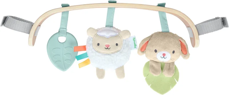 Kinderwagenkette Wonder & Wood Carrier Toybar, auch für die Babyschale geeignet fra Ingenuity i Bunt – produktbillede