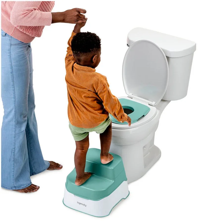 Zindelijkheidstrainer Prepare to Potty 3-in-1 System van Ingenuity in Groen, Wit – productfoto 5 van 5
