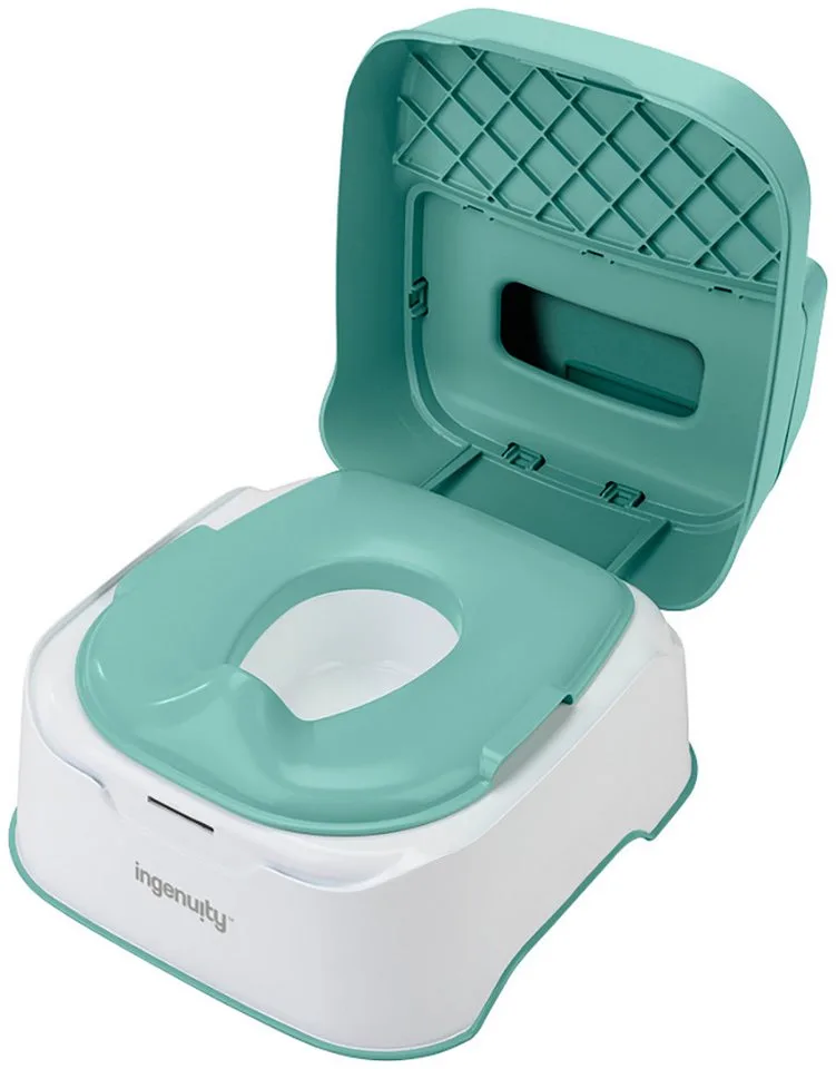 Zindelijkheidstrainer Prepare to Potty 3-in-1 System van Ingenuity in Groen, Wit – productfoto 4 van 5