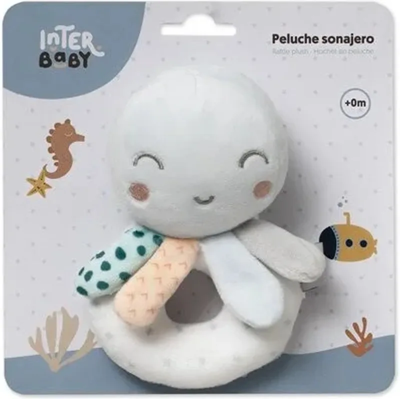 baby - geschenk - rammelaar - knuffel - cadeau - kraamcadeau - feestdagen by Interbaby in White – product photo