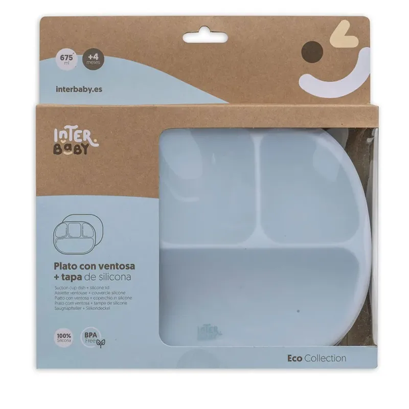 Assiette Insi008 Bpa +lid de Interbaby – photo produit 5 sur 5