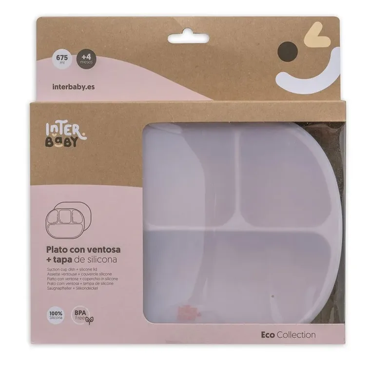 Assiette Insi008 Bpa +lid de Interbaby – photo produit 5 sur 5
