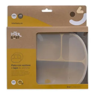 Assiette Insi008 Bpa +lid de Interbaby – photo produit 5 sur 5