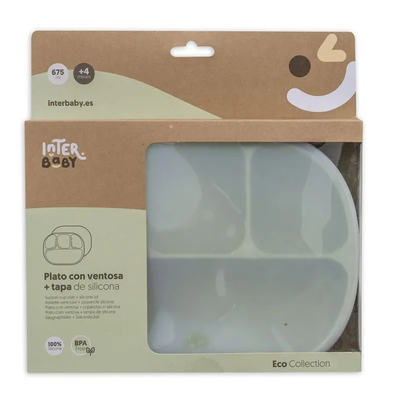 Assiette Insi008 Bpa +lid de Interbaby – photo produit 5 sur 5