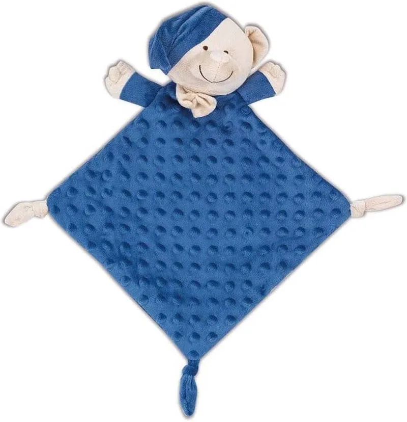 Knuffeldoekje Beer Junior 28 X 17 Cm Polyester by Interbaby in Dark blue – product photo